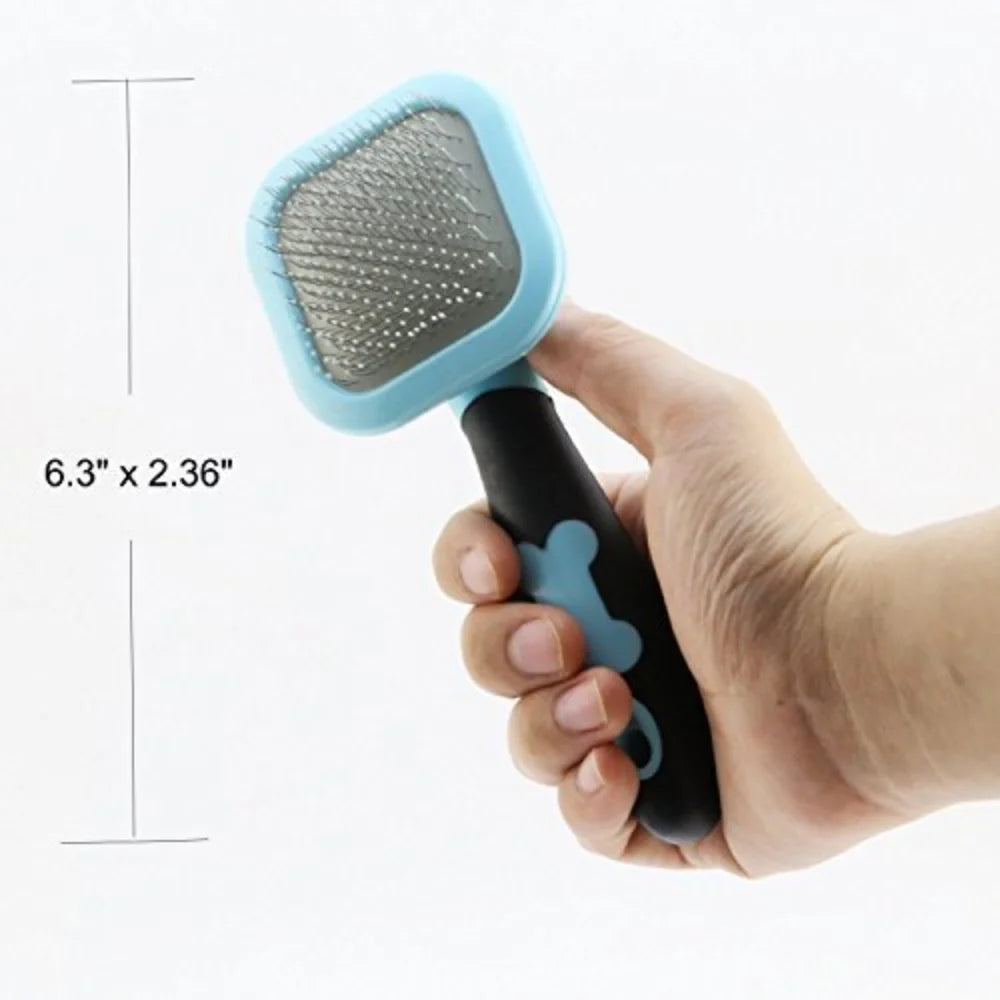 Self-Cleaning Slicker Brush for Shedding Dogs
