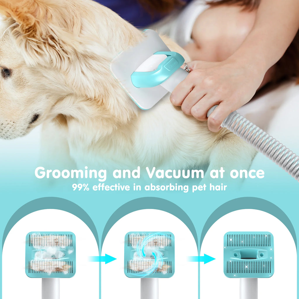 6-In-1 Dog Grooming Vacuum Kit — 11000PA, Low Noise