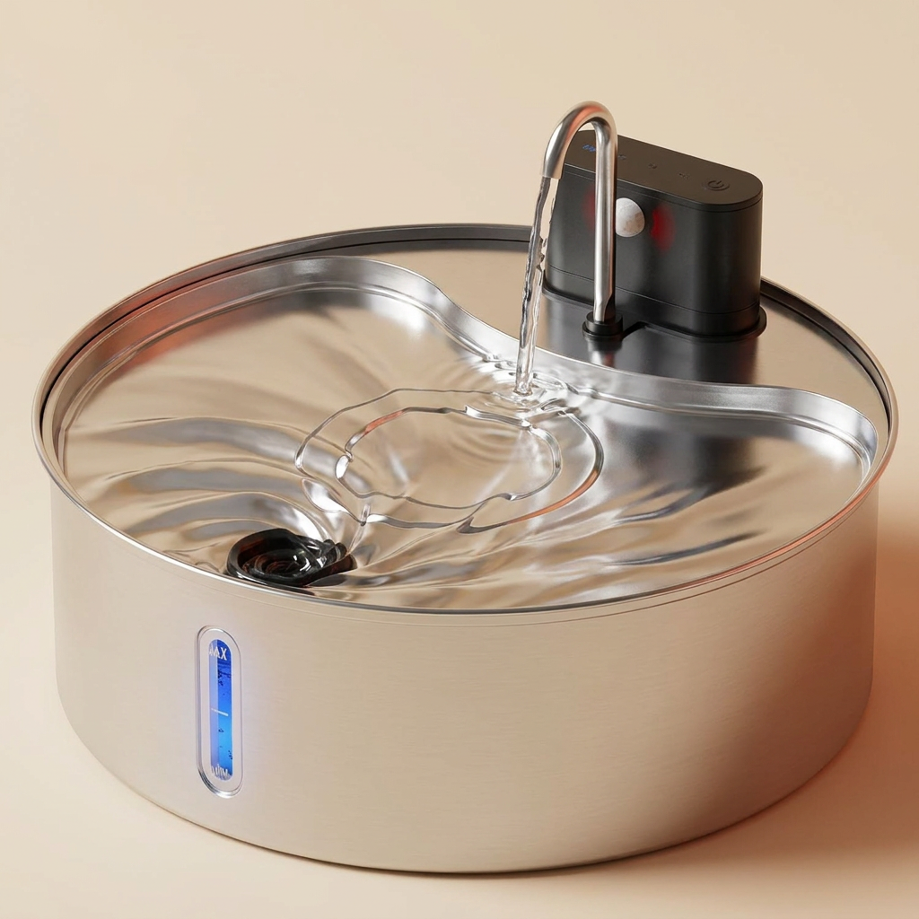 Stainless Steel Pet Water Fountain — 12L, So They Always Drink Fresh